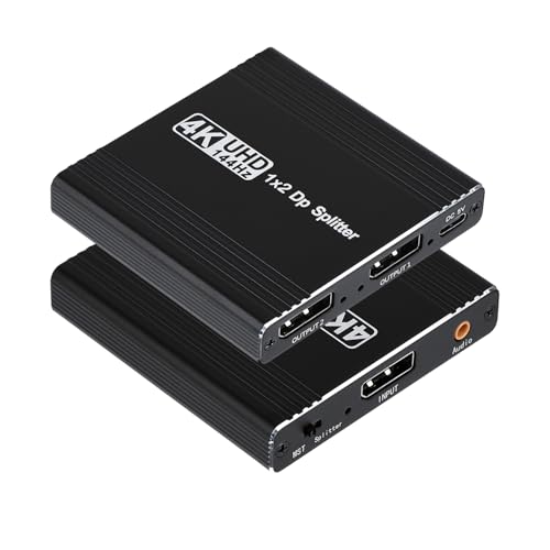 Amazon | DisplayPort to デュアル DisplayPort 分配器 1入力2