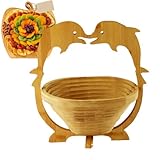 BaYuYPOO Cesta de regalo de frutas secas, cesta de madera 3 en 1, bandeja de comida navideña, caja gourmet saludable, aperitivo para mamá, papá, regalos de vacaciones