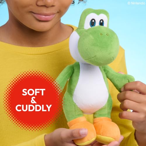 Super Mario™ Small Plush Yoshi, 10-Inch Collectible Plush by Just Play - Used condition - Image 3