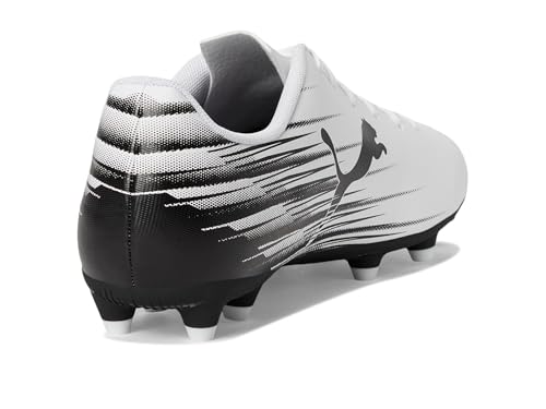 PUMA Puma Men's ATTACANTO Firm, Artificial Ground Soccer Cleat, Puma White-Puma Black, 7.5