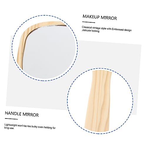Espejo de Maquillaje Portátil con Mango Retro Angoily miniatura 3