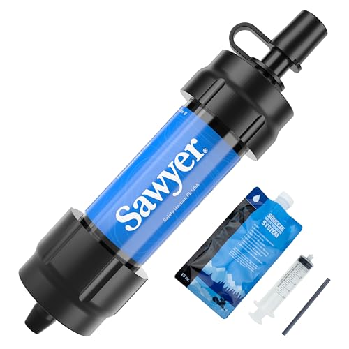 Comparison: Best Water Filter For College 11 Sawyer Products SP128 Mini Water Filtration System, Single, Blue