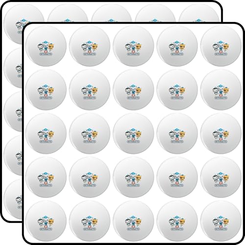 Octonauts Cartoon Characters Peso Kwazii Captain Barnacles Kids TV Show 50pcs 1" Scrapbook Stickers – Small Planner, Journal & Envelope Seal Decals