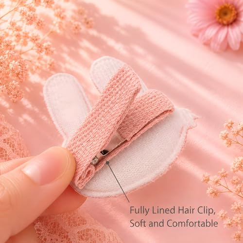 Pinzas para cabello niñas 15 piezas rosa y gris miniatura 5