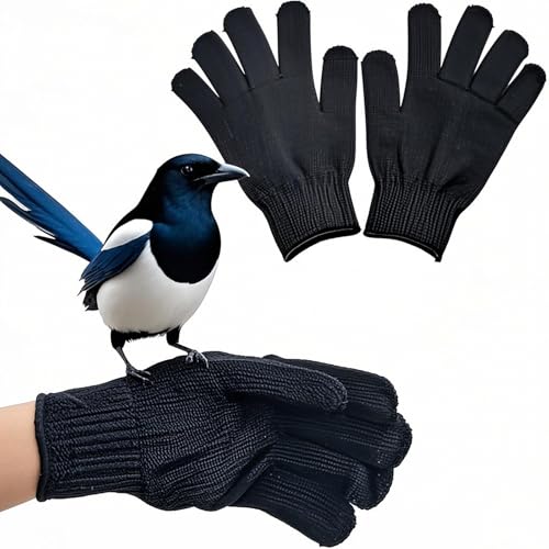 FAMKIT Vogeltraining Anti-Biss Handschuhe, Vogeltraining Anti-Biss Handschuhe Kleintiere Handling Handschuhe Kauen Schutzstahldraht Handschuhe