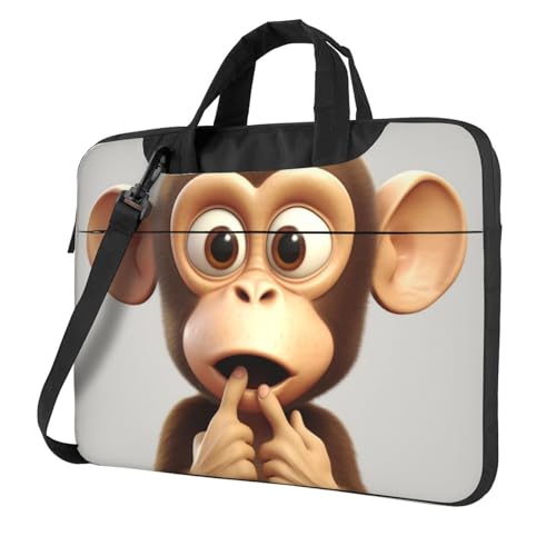 Bolso para portátil Silent Monkey maletín ligero con asa y correa