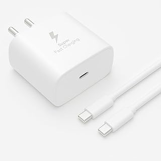 [Orginal] Samsung 45W C-Type Super-Fast Charger Adapter for Samsung Galaxy S25/S25 Plus/S25 Ultra/S24/23/22/21 (Ultra/Plu...