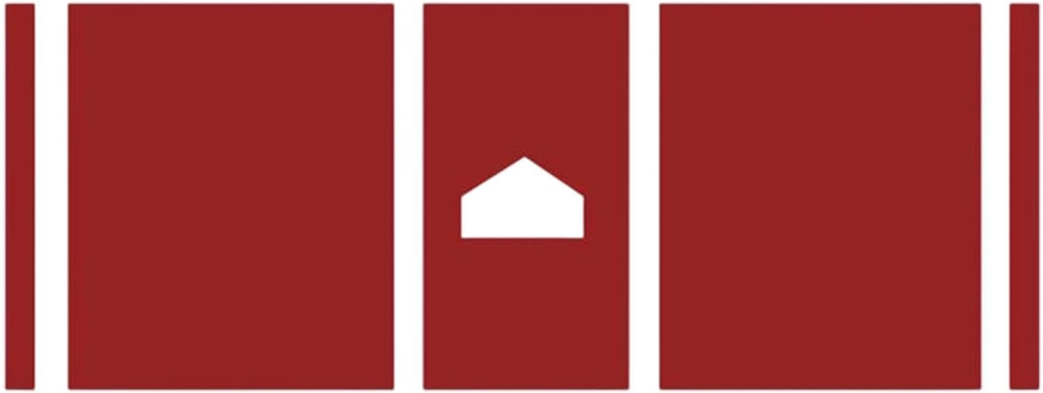 Baseball Hitting Mat Anti Slip Batting Cage Mat Sports Exercise Pad 55.12x35.43 Inch Baseball Batting Mat for Training Pitching- Red