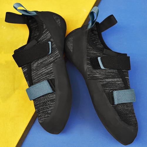 DAMANDO Homens Indoor Climbing Shoes, Non Slip Rock Climbing Sneakers Moda Bouldering Training Shoes