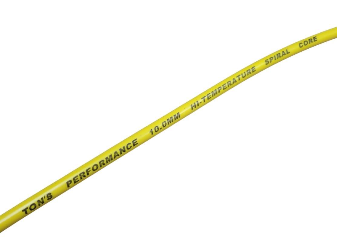 Ton's Performance Yellow 10mm Spark Plug Wires Silicone Compatible with Harley Davidson Softail 2018+ FX FXST 2024+ Road King/Street Glide M8 Milwaukee 8, TONS-18M8FXFL-YL-10MM