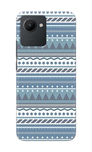 Image of PRINTFIDAA Printed Hard Back Cover Case for Realme C30 | Realme C30s Back Cover (Seamless Geometric Tribal Pattern) -1803