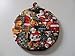Christmas Pot Holders Santa Handmade Heat Resistant Double Insulated Quilted Hot Pads Trivets 9 Inches Round