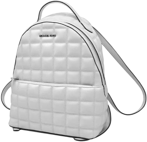 Michael Kors Sheila Rucksack aus gestepptem Leder, mittelgroß, Optisches Weiß, Medium