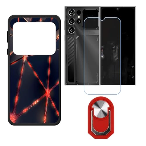 BMPNLSZ �K�p Oukitel C62 GT�p+HD�����K���X�ɓK�����ėpTPU�P�[�X�A�V���J�Q���P�[�X�o���p�[�ی�o�b�N�P�[�X-�ɓK����9�d�x�X�N���C�u�h�~�X�N���[���v���e�N�^(6,88") + ���O���\�Ŕėp�I��360�x��]�\�ȃX�e���g����