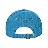 YYHWHJDE Black Washed Denim Baseball Cap Greek Flag Prints Adjustable Cotton Hat Breathable & Lightweight, Blue, One Size #2
