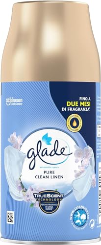 Glade (Brise) Lot de 3 recharges en spray automatique Parfum d'ambiance Pure Clean Linen, 3 x 269 ml