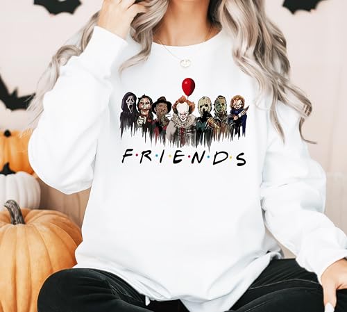 Halloween Friends Movie Sweatshirt, Movie Sweatshirt, Scary Halloween Sweatshirt, Horror Friend Shirt, Halloween Vibes Sweatshirt, Retro Halloween Sweatshirt3
