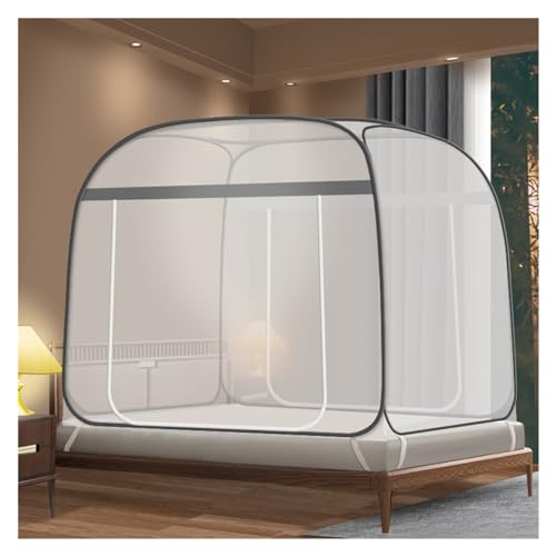 Mobiler Insektenschutz Moskitonetz Mückennetz Fliegengitter Pop Up Camping(H,180x200cm)