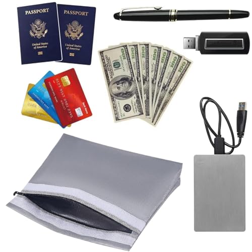Funda ignífuga impermeable para archivar documentos personales y dinero 8