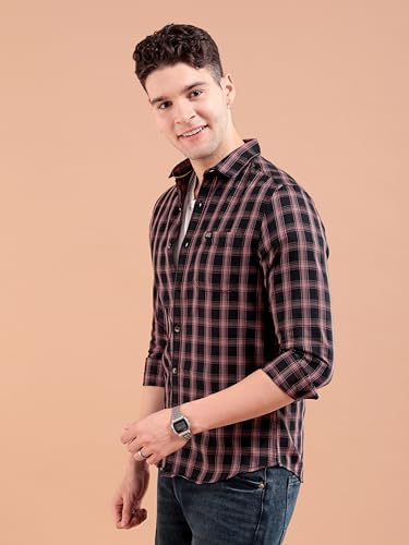Image of The Indian Garage Co Men Cotton Slim Fit Shirt