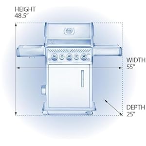 Napoleon phantom rogue se 425 propane grill winfrared rear burner infrared side burner rse425rsibpk 1 phm  urban country home decor