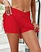 GRAPENT Womens High Waisted Bikini Swimsuits - High Waisted Bathing Suits with Tummy Control for Older Women - True Red - XL/X-Large (Size 16/18)
