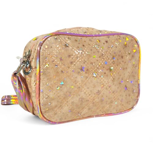 Bolsinha Bolsa Infantil Menina Passeio Alça Transversal Regulável (Dourado)