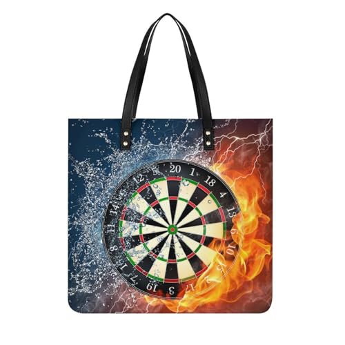 Sac shopping fléchettes feu femmes grand tote bag imprimé pour voyage