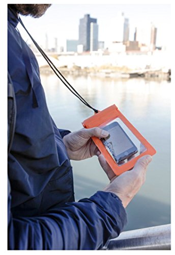 Kikkerland Waterproof Phone Bag, Orange #TOP6