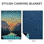 Camping Blanket,Lightweight Puffy Printed Camping Blanket Packable Outdoor Blanket for Camping,Traveling, Stadium, Hiking, Picnics - Image 2