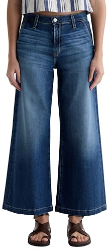 AG Women's Stella Mid Rise Ankle Palazzo Jean