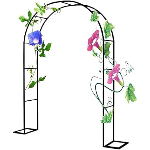 MISKYN Heavy Duty Garden Arch for Climbing Plants Cover