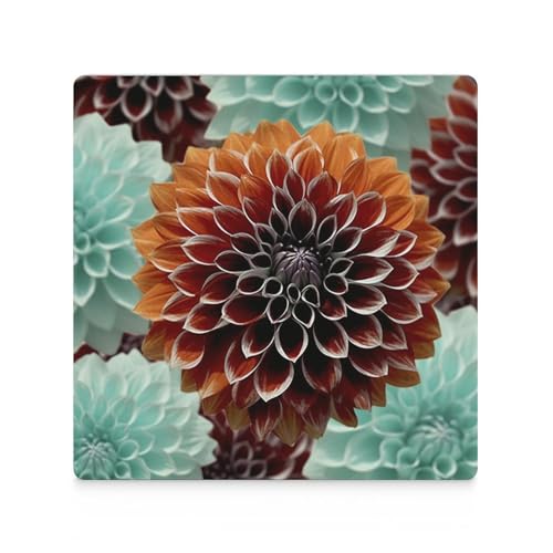 Dessous de verre dahlia lavable et résistant pour table basse et salon - 4