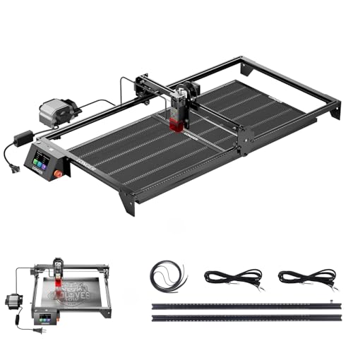Image of Longer RAY5 10000mW Laser Engraver Bundle with Air Assist, Y-axis Extension & Dual Honeycomb Table (440mm), DIY CNC Cutter for Wood, Metal Coloring, Acrylic, Glass, Leather.