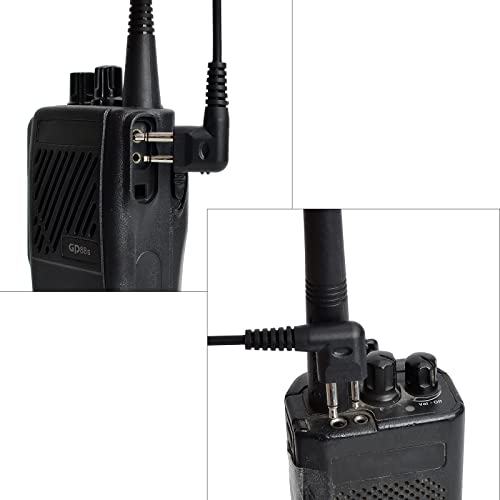 Pinganillo para Motorola CP040 y DP1400 auriculares con forma de D en pack de 10 unidades 6