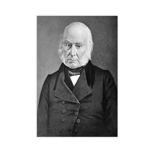 Portrait sur toile de John Quincy Adams 30x45 cm déco moderne