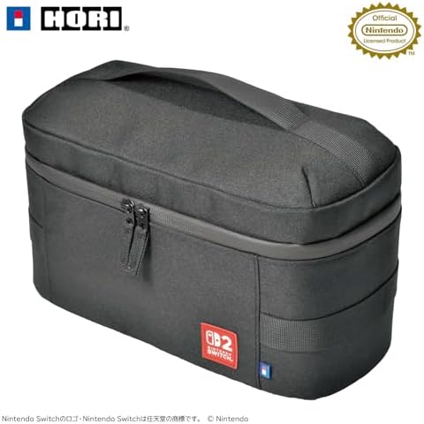 （18:00時点） 【任天堂ライセンス商品】まるごと収納バッグ for Nintendo Switch™ 2 ブラック【Switch2・Switch両対応】