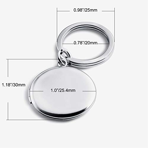 Phocksin Creative Home Round Locket Keychains For Women Key Chain For Mens #TOP1