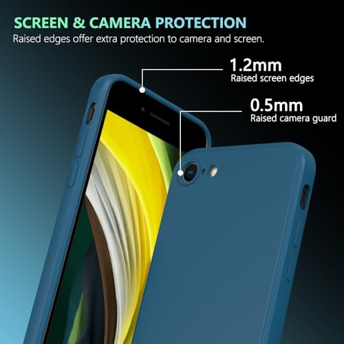 Image of for iPhone SE /8 /7 Case Dark Blue, Scratch Resistant with Soft Touch, Slim Thin Phone Cover for iPhone SE 3rd Gen (2022), iPhone SE 2nd Gen (2020), iPhone 8 /7 4.7 inch