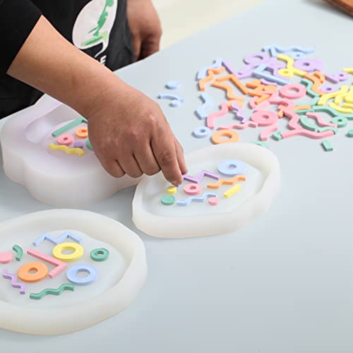 Moule en silicone géométrique Terrazzo pour kit ciment Jesmonite