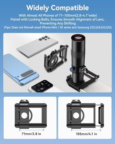 Image of APEXEL 30X Telephoto Lens with Tripod - Professional Telephoto Camera Lens for iPhone, Samsung, Pixel, and More