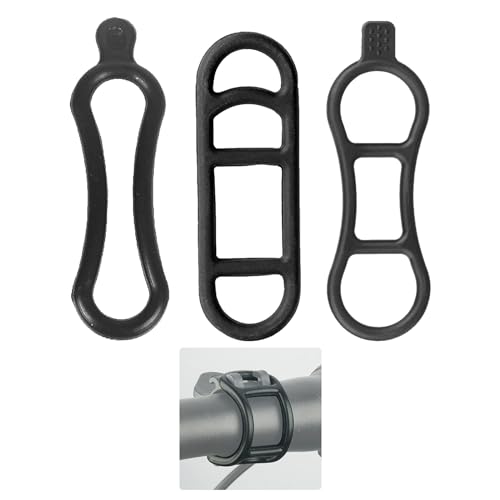 ZALHIN Lot de 30 Anneaux en Caoutchouc Extensibles pour Lampe de Poche de vélo - pour vélo - Élastique - pour Lampe de Poche - pour LED - Lampe de Poche