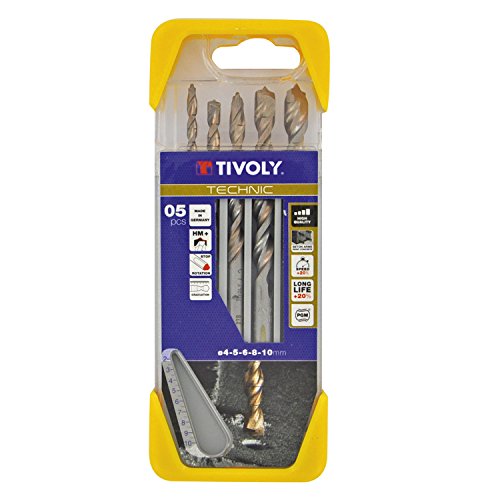 Tivoly 10960570002 Coffret de Forets Beton Technic Gradués, Gris, Set de 5 Pièces