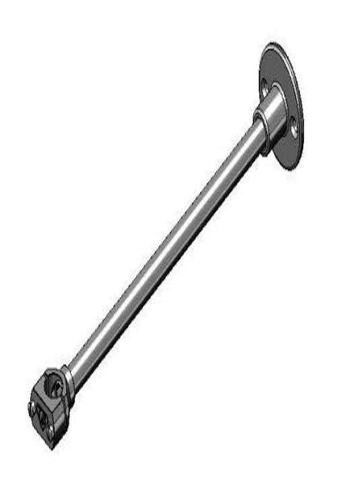 Support mural VR T&S Brass anti-vibrations 30,5 cm pour stabiliser durablement la robinetterie