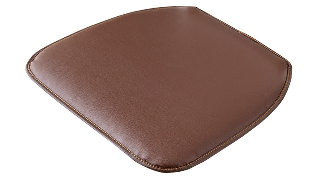 Cuscini Per Sedie Con Lacci Antiscivolo 40x40cm - 4 Pezzi Marrone Per Esterno/Interno - 4