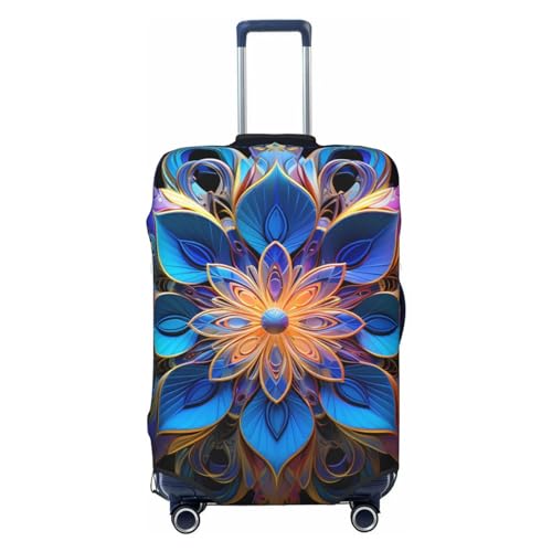 Housse de protection pour valises taille M motif bohème noir de 45 à 81 cm