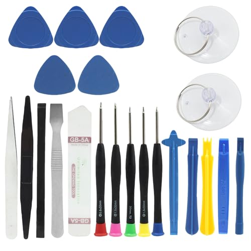 EuAcesry Kit de reparación de smartphones profesionales, juego de destornilladores y reparación de herramientas 22 en 1, Prying & Opening Tool Assortment para abrir y reparar varios dispositivos
