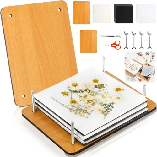 Kit de prensa de flores Noamus para crear un herbario de recuerdos con hojas y plantas en casa