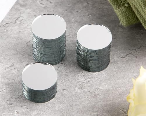 Mini espejos redondos de mosaico para decorar tu hogar con proyectos de artesanía DIY 7