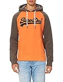 Original & Vintage Superdry Herren VL AC Raglan Hood BB Hooded Sweatshirt, Spiced Orange, XXL